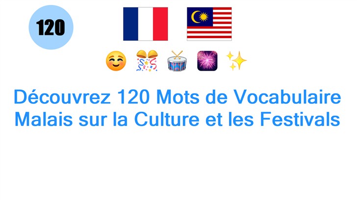 Découvrez 120 Mots de Vocabulaire Malais sur la Culture et les Festivals